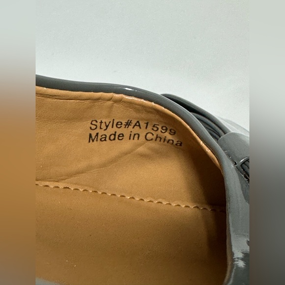 J.Crew Women's Double-Bow Flats Size 8.5 Grey Patent Polyurethane style#… - Picture 14 of 15